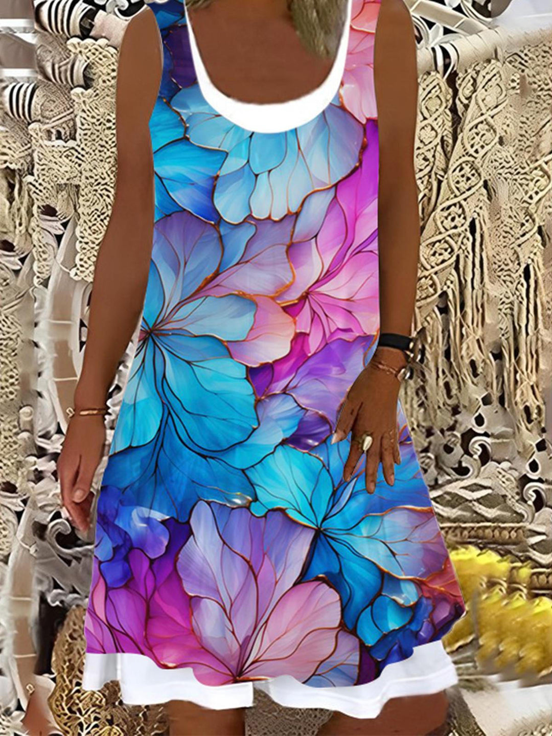 Women's Floral Print Casual Dress