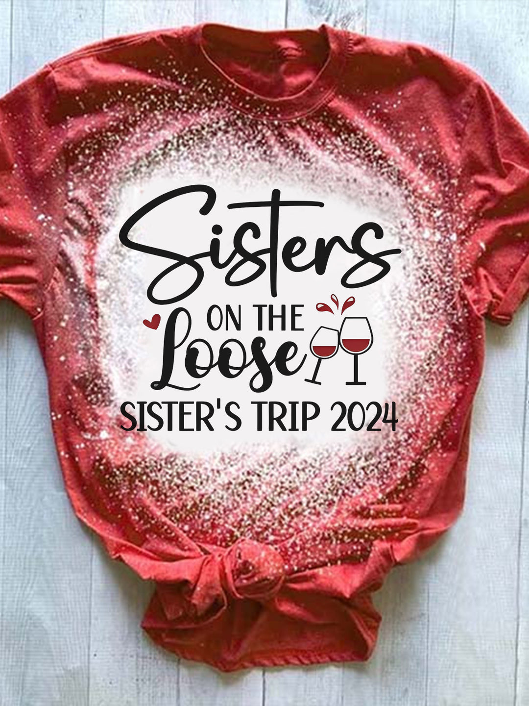 Sister On The Loose Tie Dye Printed T-shirt