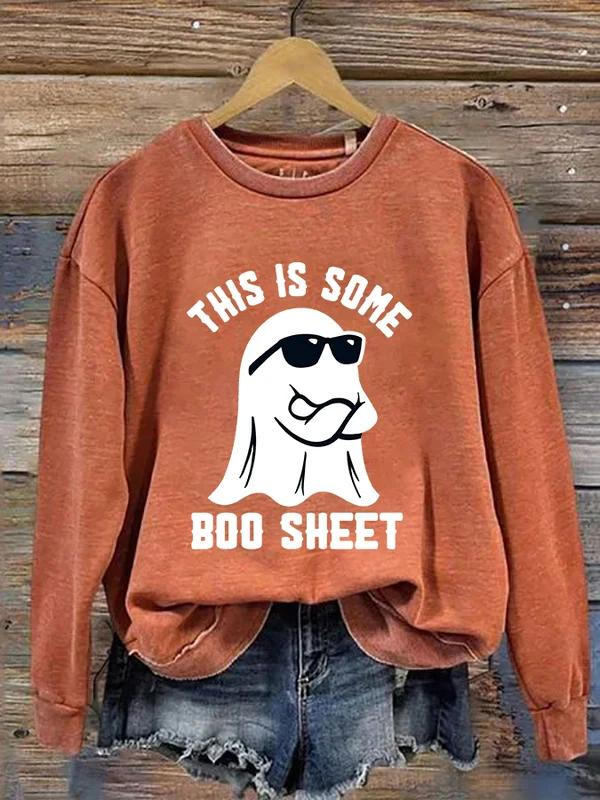 This Is Some Boo Sheet Long Sleeve Top