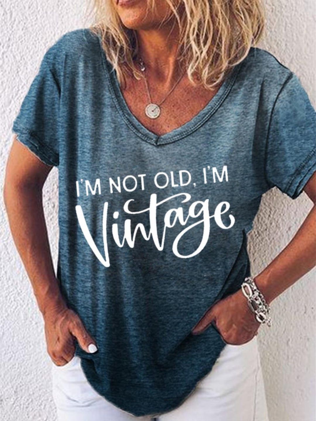 I'm Not Old I'm Vintage V Neck T-Shirt