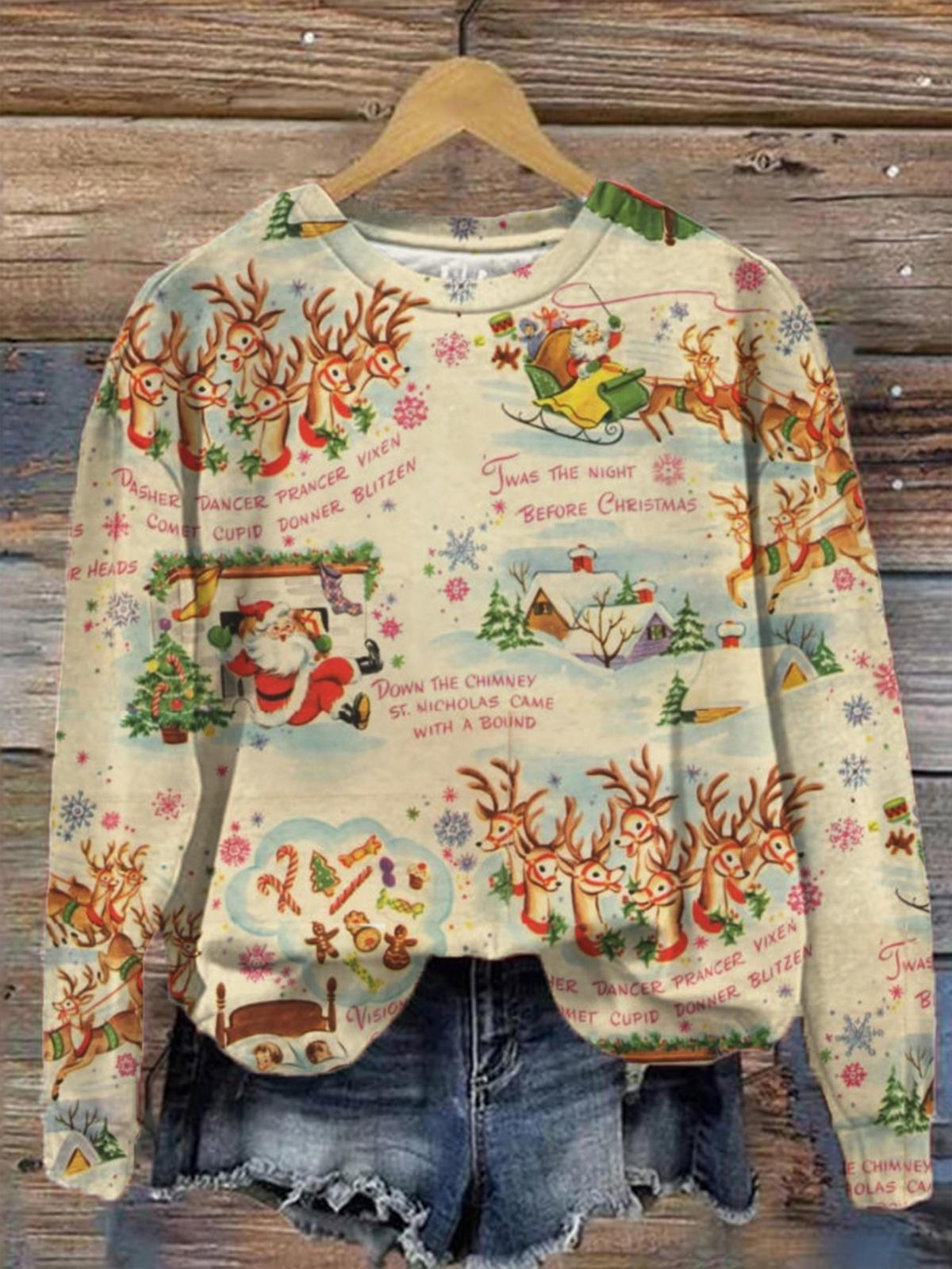 Christmas - Ice Princess LS Tneck Keyhole Back Crop Top main image 1